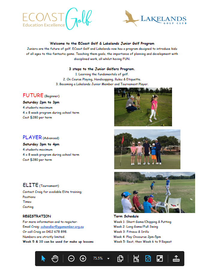 Term 3 Junior Clinics
